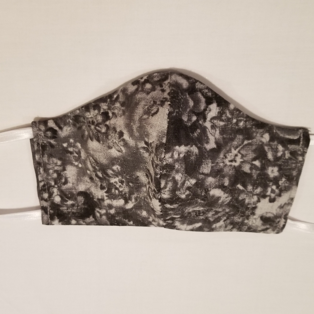 Grey rose mask